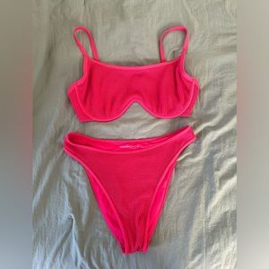 Abercrombie curve love bikini top and matching bottom